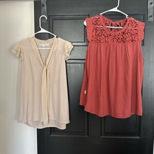 Two shirts, both L.